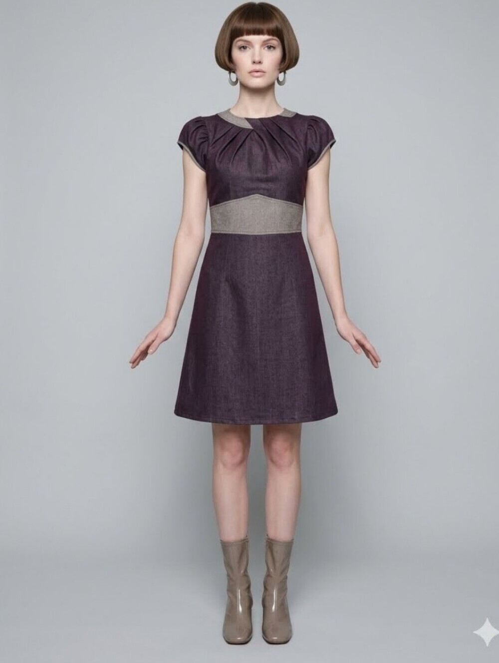 Spruce Clothing Vintage-Style 1960s Mod A-Line Dress, VGUC, Approximate Size S